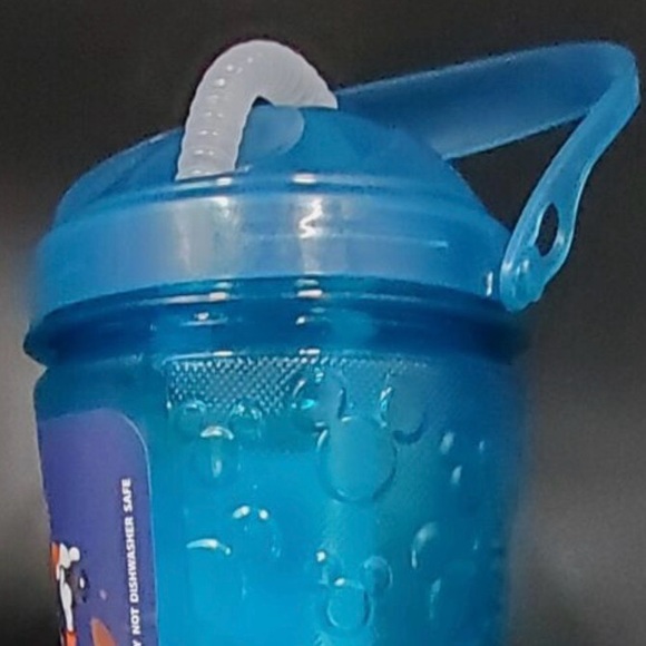 Disney Parks Mickey Minnie Tumbler Cup Disneyland Teal Goofy Pluto Castle NEW - Picture 3 of 5